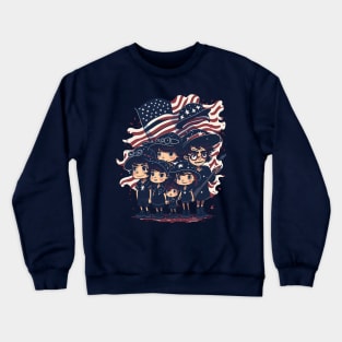 Patriotic American Family Crewneck Sweatshirt